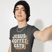 JESUS COFFEE CATS CHRISTELIJKE T-SHIRTS