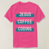 Jesus Coffee Coderen T-shirt (Design voorkant)
