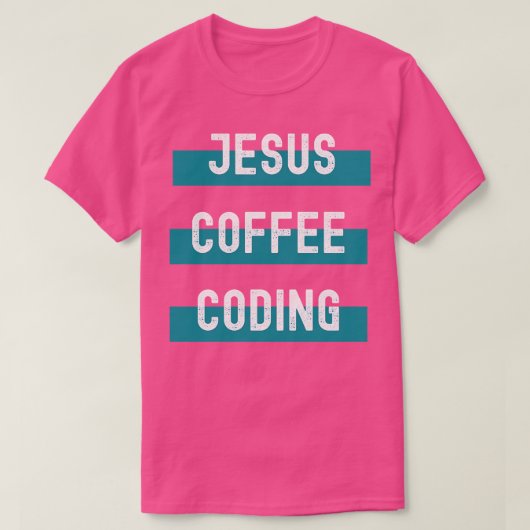 Jesus Coffee Coderen T-shirt (Design voorkant)