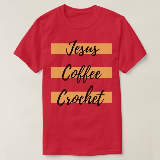 Jesus Coffee Crochet T-shirt (Design voorkant)