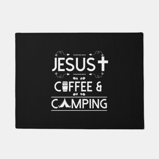 Jesus Coffee en Camping Deurmat (Voorkant)