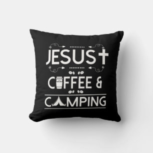 Jesus Coffee en Camping Kussen