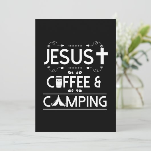 Jesus Coffee en Camping Save The Date (Staand voorkant)