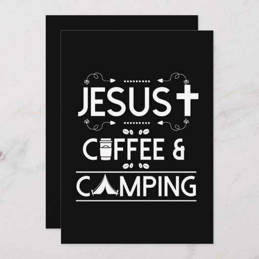 Jesus Coffee en Camping Save The Date (Voorkant / Achterkant)