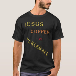 Jesus Coffee en Pickleball T-shirt