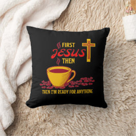 Jesus Coffee Lover Kussen