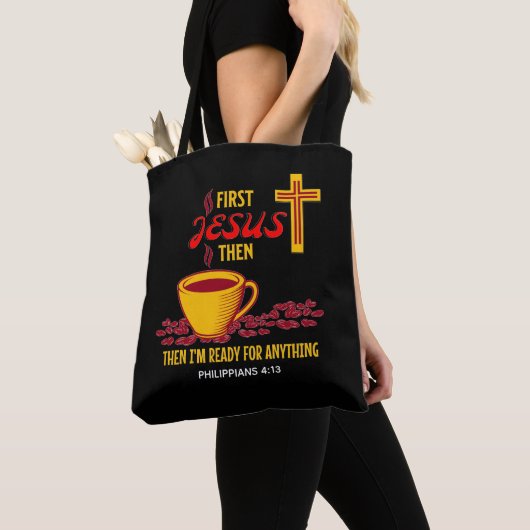 Jesus Coffee Lover Tote Bag (Dichtbij)