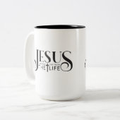 Jesus Coffee Mug Tweekleurige Koffiemok (Voorkant links)