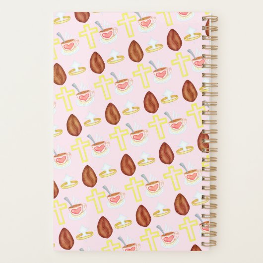 Jesus + Coffee Pattern Planner (Achterkant)