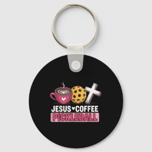 Jesus Coffee Pickleball Sleutelhanger
