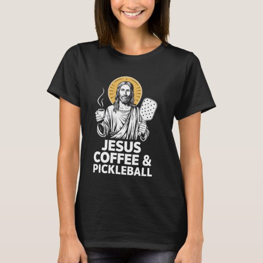 Jesus Coffee Pickleball T-shirt (Voorkant)