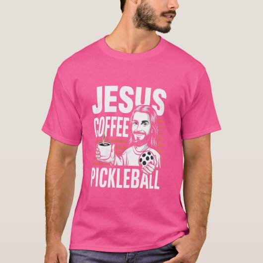Jesus Coffee Pickleball T-shirt (Voorkant)