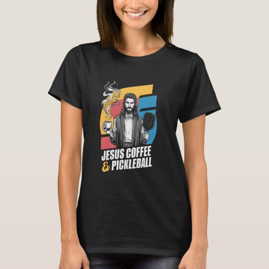 Jesus Coffee Pickleball T-shirt (Voorkant)