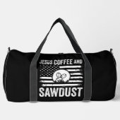 Jesus Coffee Sawdust USA Flag Plunjezak (Voorkant)