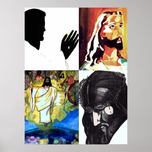 JESUS COLLAGE print (Voorkant)