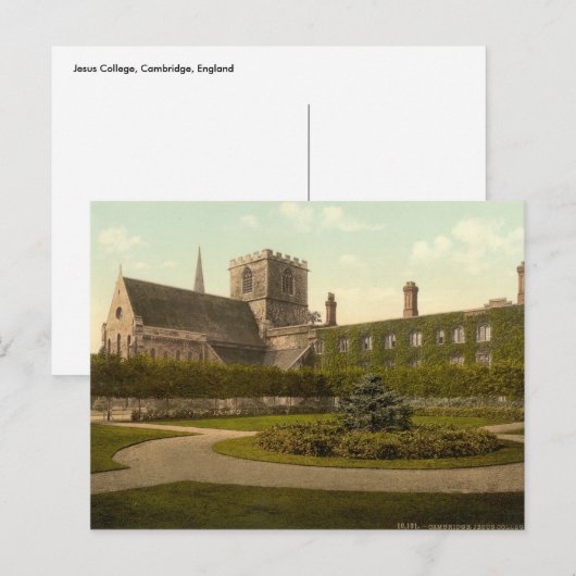 Jesus College, Cambridge, Engeland Briefkaart (Voorkant / Achterkant)