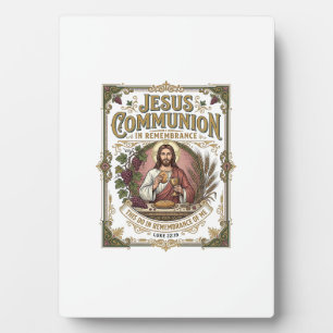 Jesus Communie Jezus Communie Christelijk Geloof V Fotoplaat