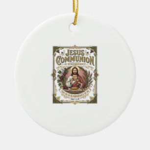Jesus Communie Jezus Communie Christelijk Geloof V Keramisch Ornament