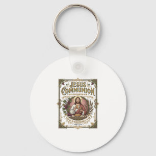 Jesus Communie Jezus Communie Christelijk Geloof V Sleutelhanger
