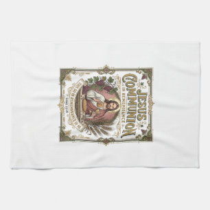 Jesus Communie Jezus Communie Christelijk Geloof V Theedoek