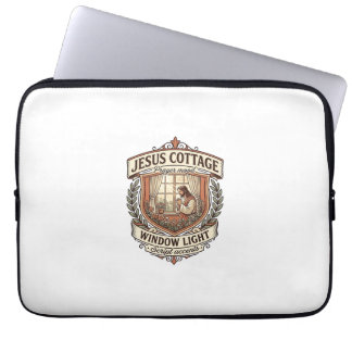 Jesus Cottage Raam Licht Jesus Cottage Raam Licht Laptop Sleeve