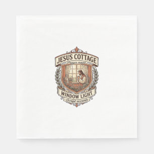 Jesus Cottage Raam Licht Jesus Cottage Raam Licht Servet