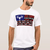 Jesus Country Red, White, Blue John 3:16 Vlag T-shirt (Voorkant)