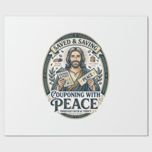Jesus Coupon Woonwinkel Frugale T-shirt Op geloof  Cadeaupapier