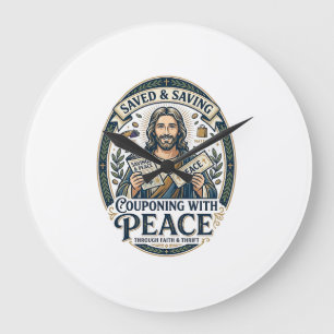 Jesus Coupon Woonwinkel Frugale T-shirt Op geloof  Grote Klok