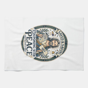 Jesus Coupon Woonwinkel Frugale T-shirt Op geloof  Theedoek