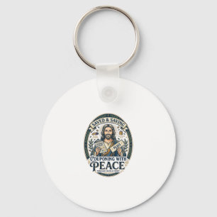 Jesus Coupon Woonwinkel Frugale T-shirt Op Maat Ge Sleutelhanger