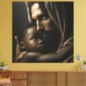 Jesus Cradling Child Canvas Afbeelding 2 (Insitu (Woonkamer))