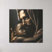 Jesus Cradling Child Canvas Afbeelding 2 Afdruk (Voorkant)