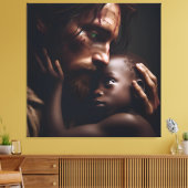 Jesus Cradling Child Canvas Afbeelding 3 Afdruk (Insitu (Woonkamer))