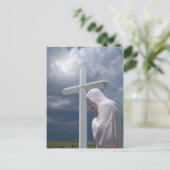 Jesus & Cross Briefkaart (Staand voorkant)