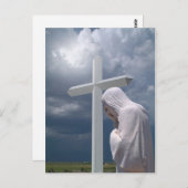 Jesus & Cross Briefkaart (Voorkant / Achterkant)