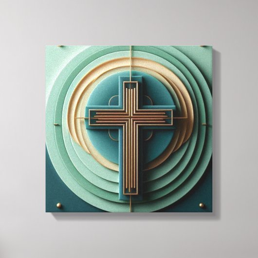 Jesus Cross Canvas Afdruk (Voorkant)