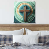 Jesus Cross Canvas Afdruk (Insitu (Slaapkamer))