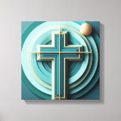 Jesus Cross Canvas Afdruk (Voorkant)