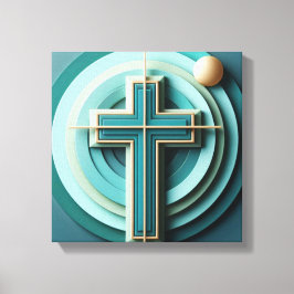 Jesus Cross Canvas Afdruk