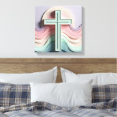 Jesus Cross Canvas Afdruk (Insitu (Slaapkamer))