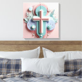 Jesus Cross Canvas Afdruk (Insitu (Slaapkamer))