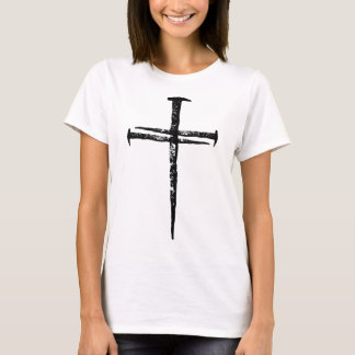 Jesus Cross Drie Nails Christelijk Vintage T-shirt