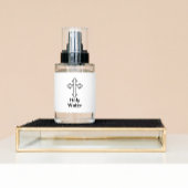 Jesus Cross Holy Waterfles Etiket