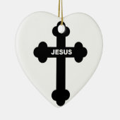 JESUS CROSS KERAMISCH ORNAMENT (Rechts)