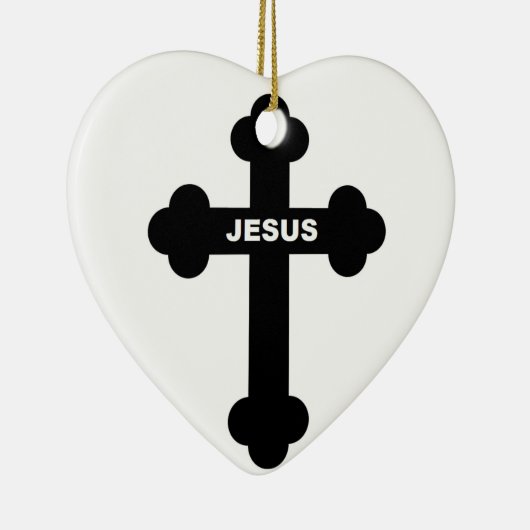 JESUS CROSS KERAMISCH ORNAMENT (Rechts)