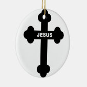JESUS CROSS KERAMISCH ORNAMENT (Rechts)