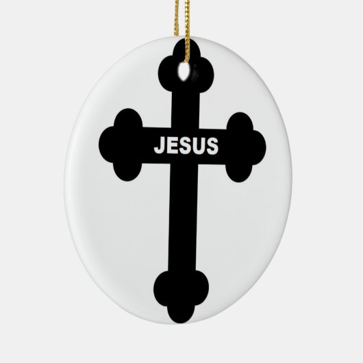 JESUS CROSS KERAMISCH ORNAMENT (Rechts)