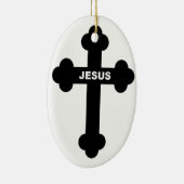 JESUS CROSS KERAMISCH ORNAMENT (Rechts)