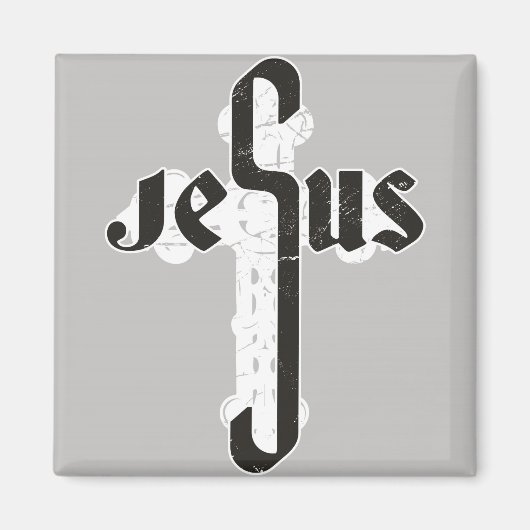 Jesus Cross Magneet (Voorkant)